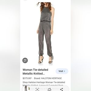 Halston Heritage Jumpsuit Size 8 NWT